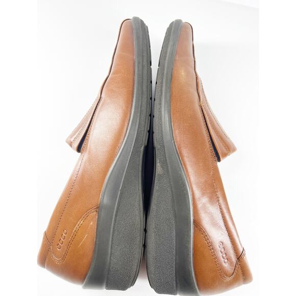 Ecco Shade Bike Toe Leather Slip On Casual Dress Loafer 41 - Picture 4 of 10
